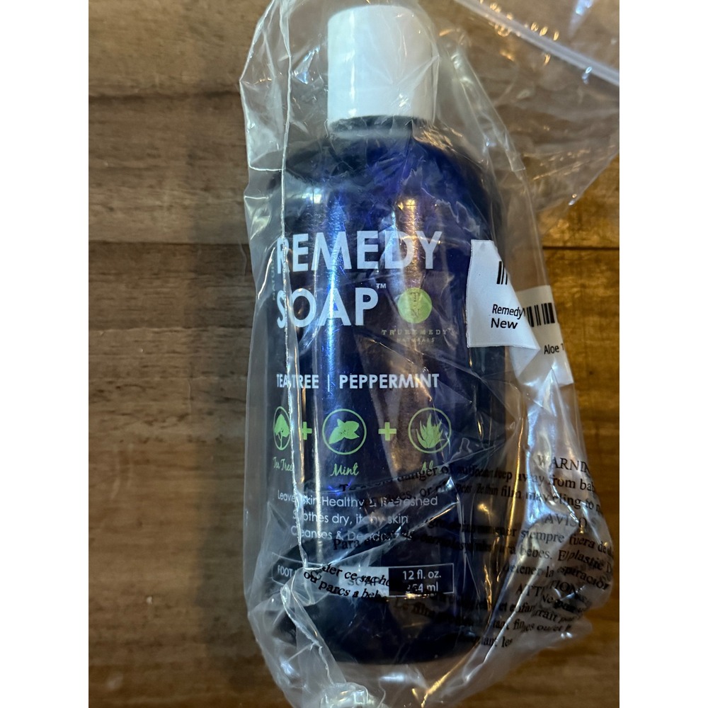 Truremedy Naturals Remedy Soap Tea Tree Peppermint Foot Body Wash 12oz Organic - Picture 3 of 3